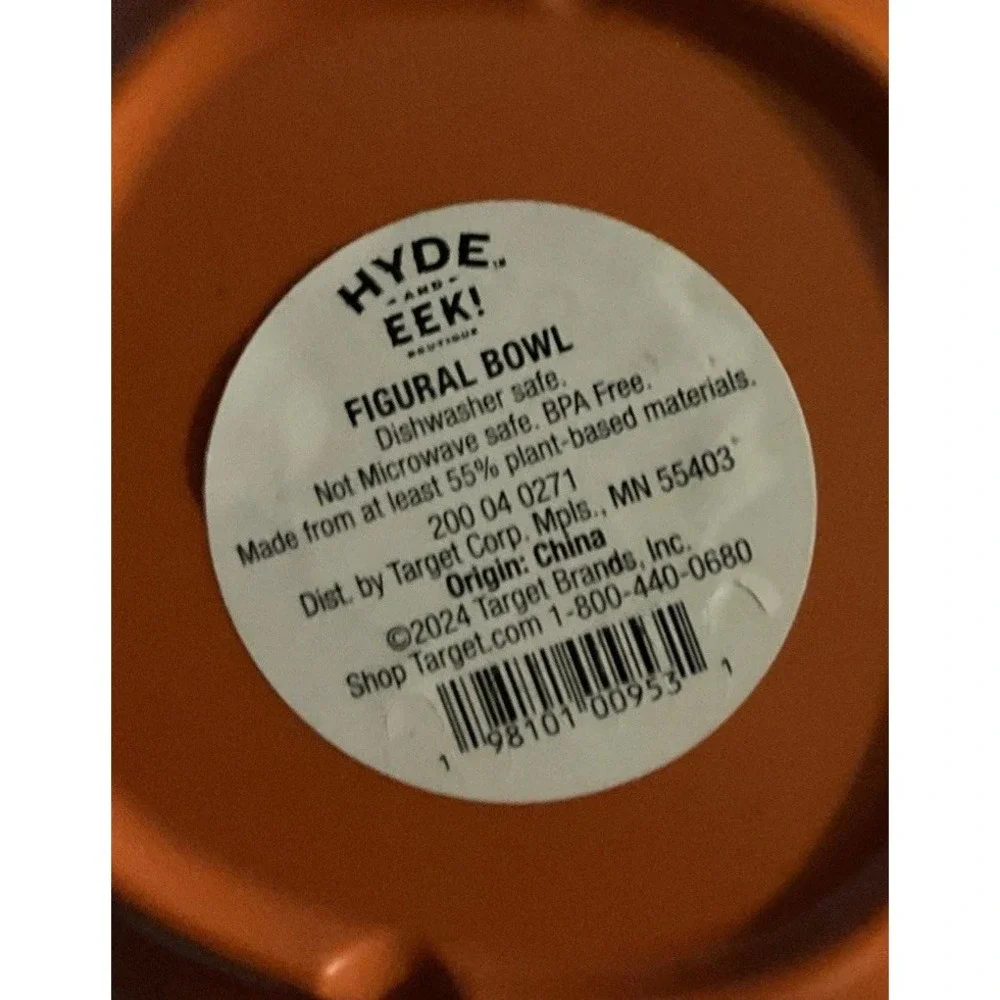 Hyde And Eek Pumpkin Plates And Bowls,  Set‎ Of 4, 2 Plates And 2 Bowls